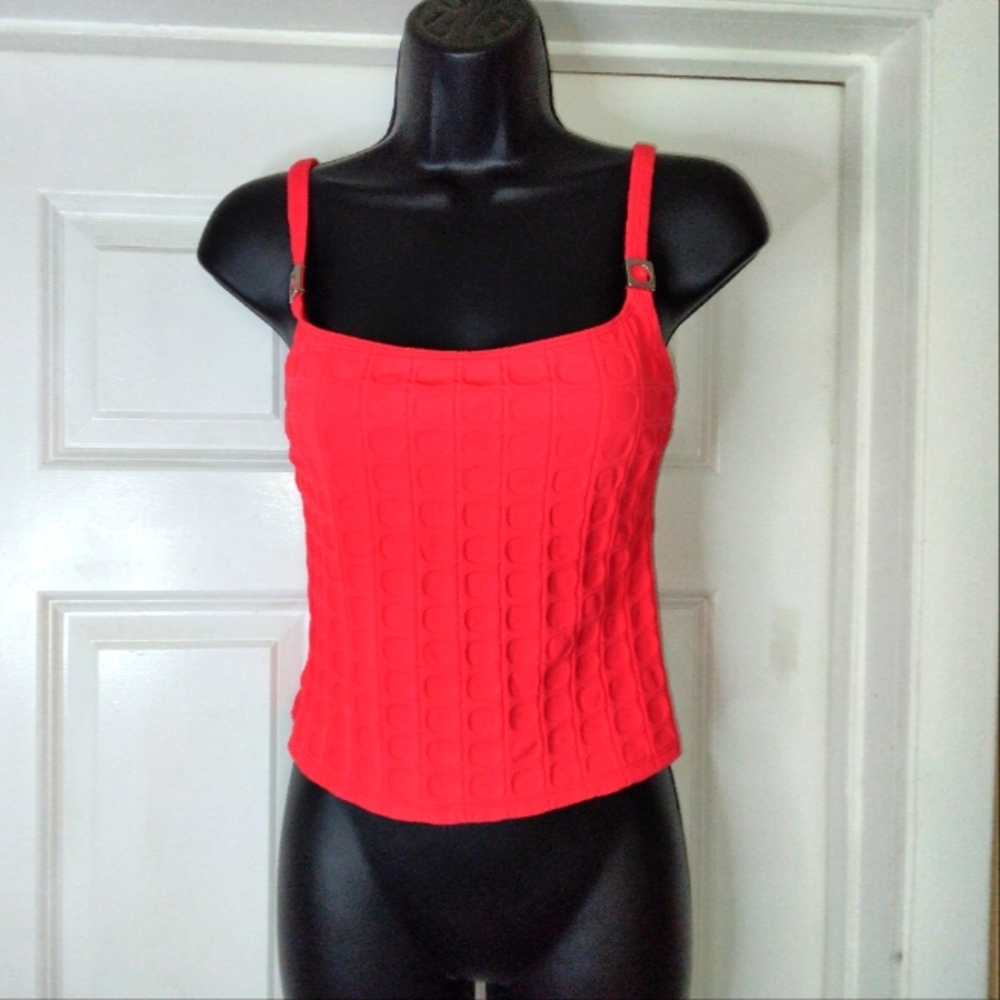 La Blanca Crop Tankini Top Size 8
